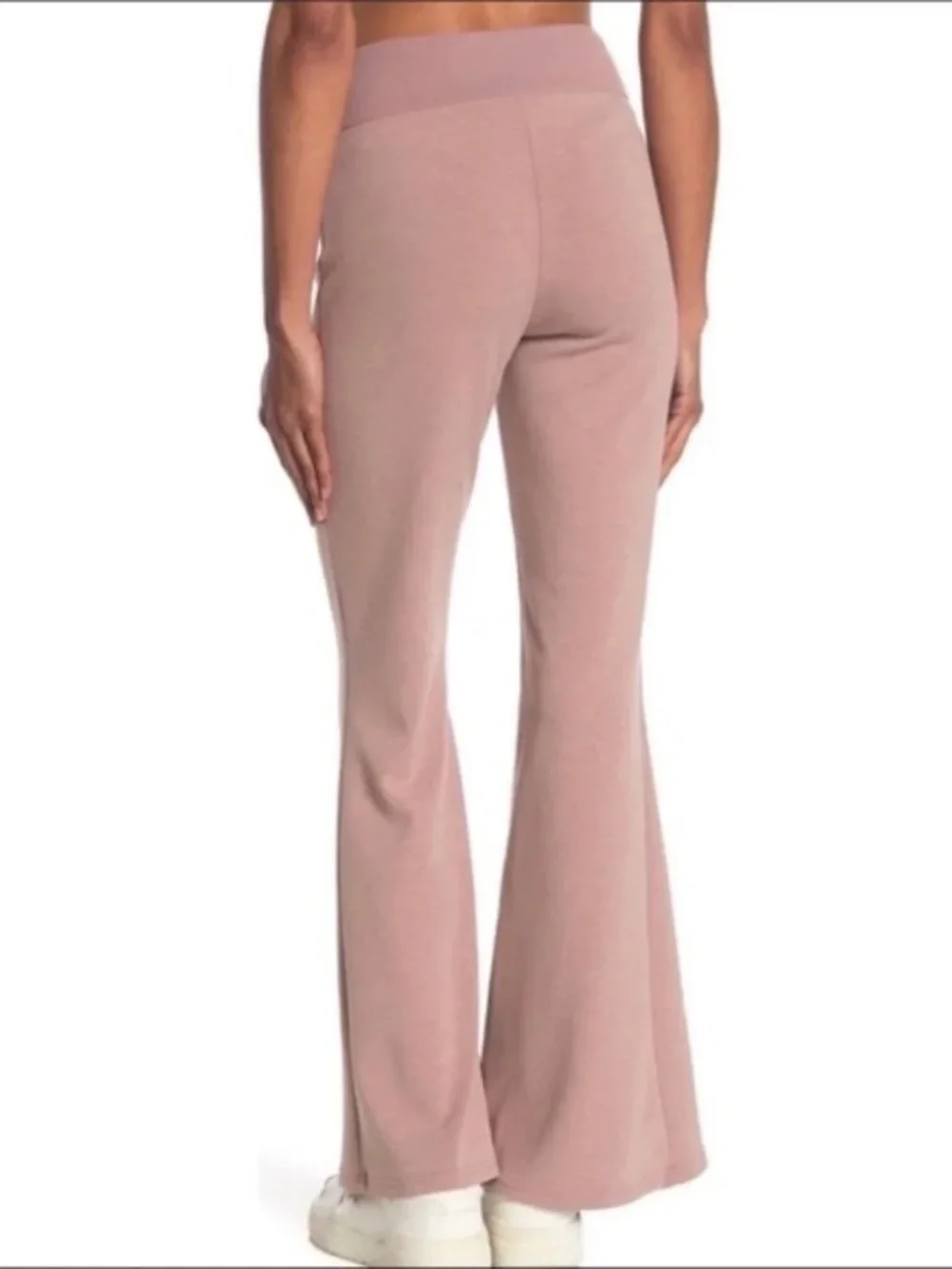 Free People Movement Downhill Flared Sweatpants High Rise Moonlight Mauve Sz XS